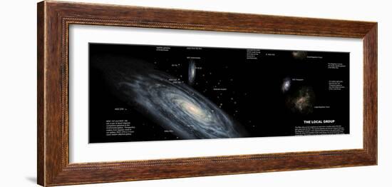 The Milky Way and the Other Members of Our Local Group of Galaxies-Stocktrek Images-Framed Photographic Print