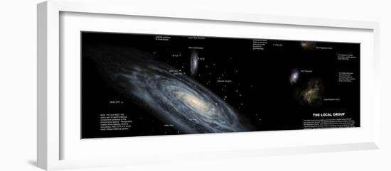 The Milky Way and the Other Members of Our Local Group of Galaxies-Stocktrek Images-Framed Photographic Print