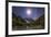 The Milky Way and Waxing Cresent Moon over Mount Chenrezig in China-Stocktrek Images-Framed Photographic Print