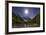 The Milky Way and Waxing Cresent Moon over Mount Chenrezig in China-Stocktrek Images-Framed Photographic Print