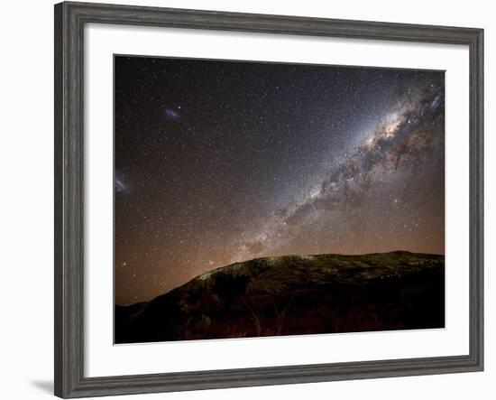 The Milky Way Rising Above the Hills of Azul, Argentina-Stocktrek Images-Framed Photographic Print