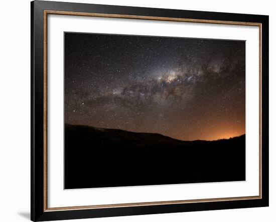 The Milky Way Setting Behind the Hills of Azul, Argentina-Stocktrek Images-Framed Photographic Print