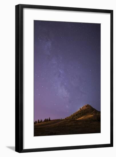 The Milky Way The "Big M" In Uptown Butte, Montana-Austin Cronnelly-Framed Photographic Print