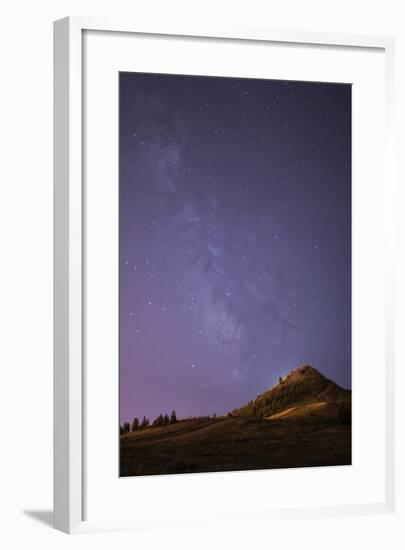 The Milky Way The "Big M" In Uptown Butte, Montana-Austin Cronnelly-Framed Photographic Print