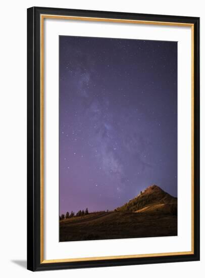 The Milky Way The "Big M" In Uptown Butte, Montana-Austin Cronnelly-Framed Photographic Print