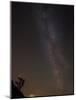 The Milky Way Viewed in the Night Sky over a Lone Silhouetted Tree, United Kingdom, Europe-Ian Egner-Mounted Photographic Print