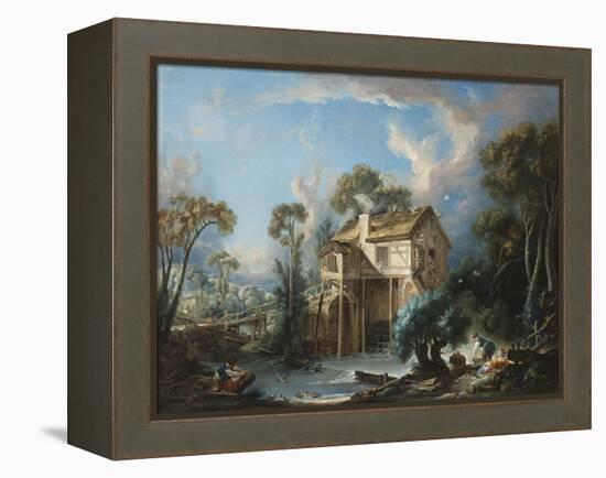 The Mill at Charenton, c.1756-Francois Boucher-Framed Premier Image Canvas