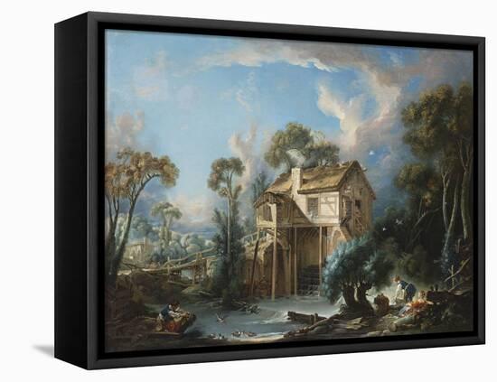 The Mill at Charenton, c.1756-Francois Boucher-Framed Premier Image Canvas