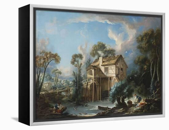 The Mill at Charenton, c.1756-Francois Boucher-Framed Premier Image Canvas