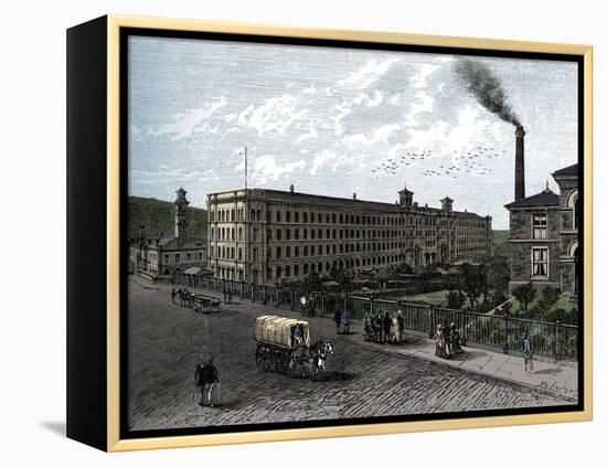 The mill at Saltaire, c1880-Unknown-Framed Premier Image Canvas