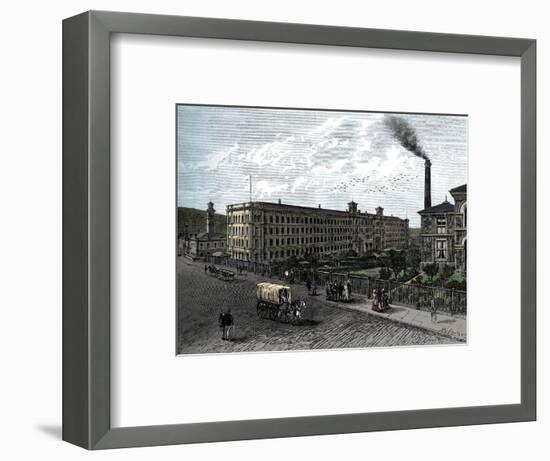 The mill at Saltaire, c1880-Unknown-Framed Giclee Print