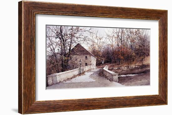 The Mill Bridge-Ray Hendershot-Framed Art Print