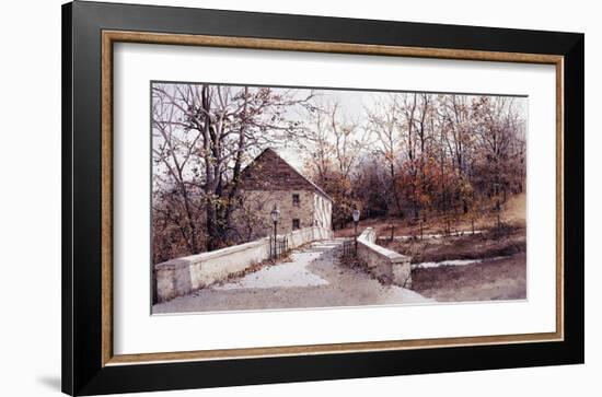 The Mill Bridge-Ray Hendershot-Framed Art Print