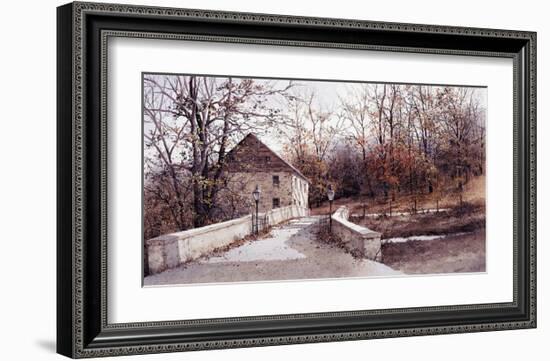 The Mill Bridge-Ray Hendershot-Framed Art Print