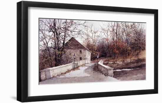 The Mill Bridge-Ray Hendershot-Framed Art Print