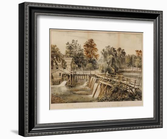 The Mill-Dam at Sleepy Hollow-Mary Cassatt-Framed Giclee Print