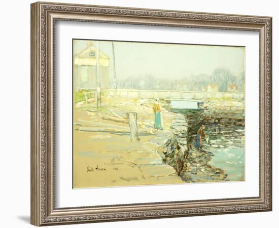 The Mill Dam, Cos Cob, 1903-Childe Hassam-Framed Giclee Print