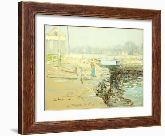 The Mill Dam, Cos Cob, 1903-Childe Hassam-Framed Giclee Print