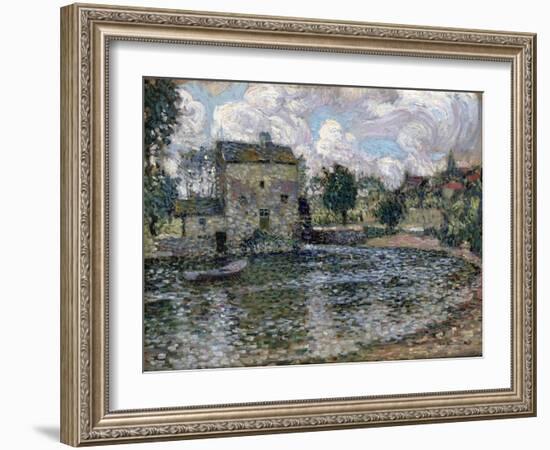 The Mill, Montreuil-Bellay, 1914-Henri Eugene Augustin Le Sidaner-Framed Giclee Print