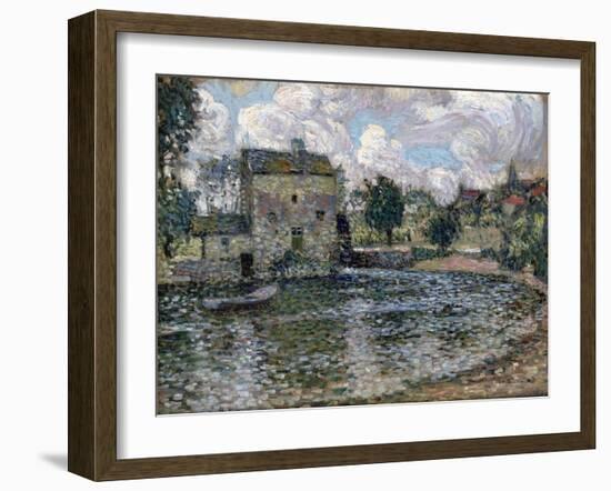 The Mill, Montreuil-Bellay, 1914-Henri Eugene Augustin Le Sidaner-Framed Giclee Print