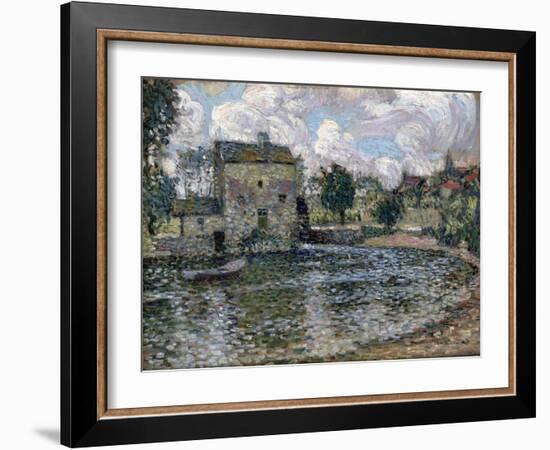 The Mill, Montreuil-Bellay, 1914-Henri Eugene Augustin Le Sidaner-Framed Giclee Print