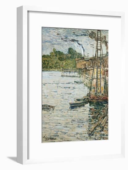 The Mill Pond, Cos Cob, Connecticut, 1902-Childe Hassam-Framed Giclee Print