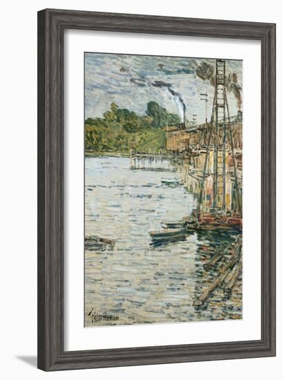 The Mill Pond, Cos Cob, Connecticut, 1902-Childe Hassam-Framed Giclee Print