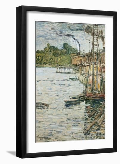 The Mill Pond, Cos Cob, Connecticut, 1902-Childe Hassam-Framed Giclee Print