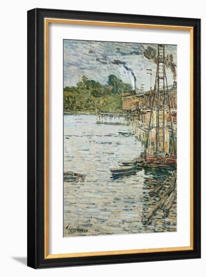 The Mill Pond, Cos Cob, Connecticut, 1902-Childe Hassam-Framed Giclee Print