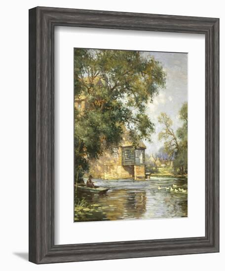 The Mill Pond, Houghton, Huntingdonshire-William Blacklock-Framed Giclee Print