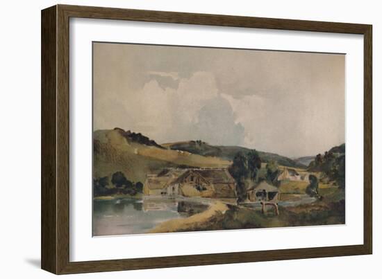 'The Mill Stream', 19th century, (1935)-Peter De Wint-Framed Giclee Print