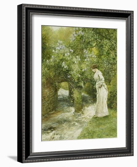 The Mill Stream in Spring-Arthur Hopkins-Framed Giclee Print