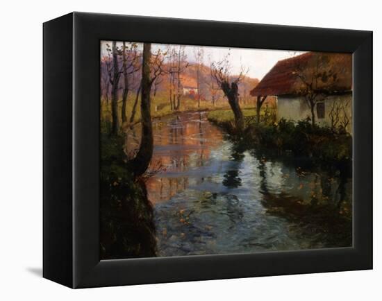 The Mill Stream-Fritz Thaulow-Framed Premier Image Canvas