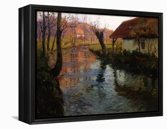 The Mill Stream-Fritz Thaulow-Framed Premier Image Canvas