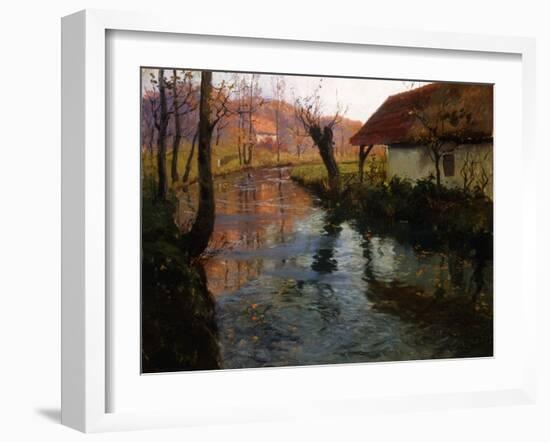 The Mill Stream-Fritz Thaulow-Framed Giclee Print