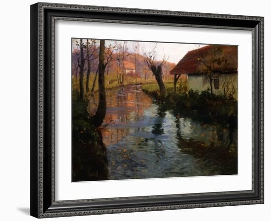 The Mill Stream-Fritz Thaulow-Framed Giclee Print