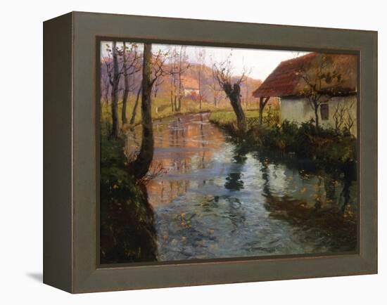 The Mill Stream-Frits Thaulow-Framed Premier Image Canvas