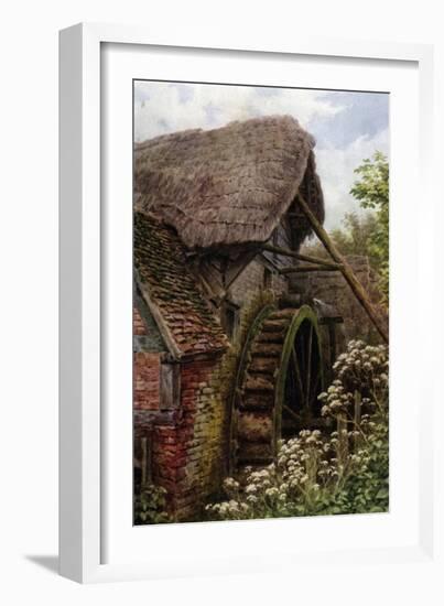 The Mill Wheel, Elmley Castle, Worcester-Alfred Robert Quinton-Framed Giclee Print