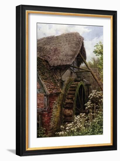 The Mill Wheel, Elmley Castle, Worcester-Alfred Robert Quinton-Framed Giclee Print