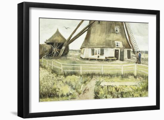 The Mill-Vincent van Gogh-Framed Giclee Print