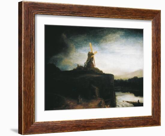 The Mill-Rembrandt van Rijn-Framed Art Print