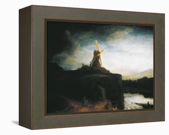 The Mill-Rembrandt van Rijn-Framed Stretched Canvas