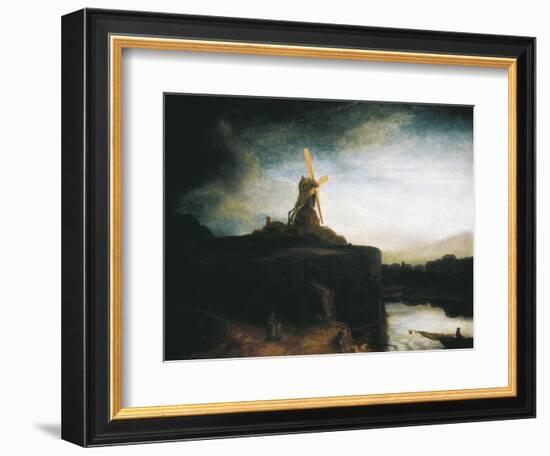 The Mill-Rembrandt van Rijn-Framed Art Print