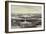 The Millennium Dome from Canary Wharf-Julian Barrow-Framed Giclee Print