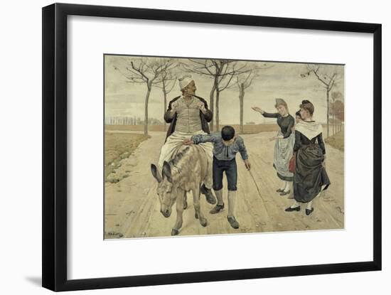 The Miller, His Son and the Donkey-Ferdinand Hodler-Framed Giclee Print