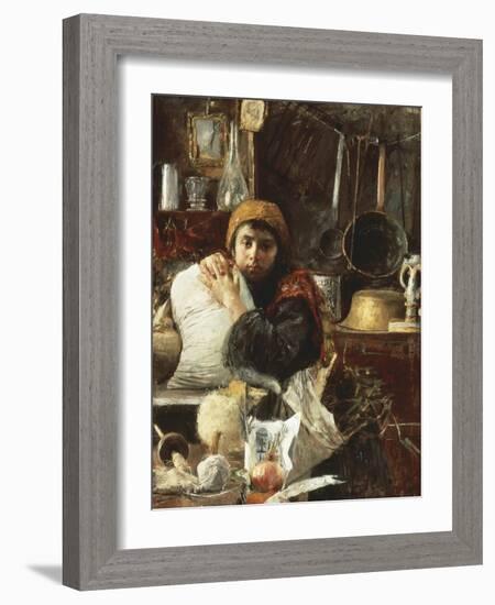 The Miller's Daughter-Antonio Mancini-Framed Giclee Print