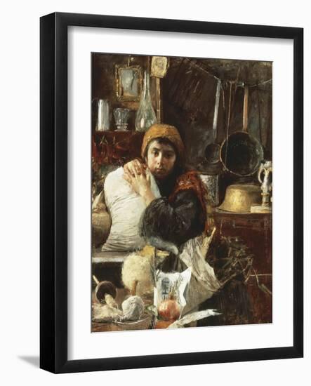 The Miller's Daughter-Antonio Mancini-Framed Giclee Print