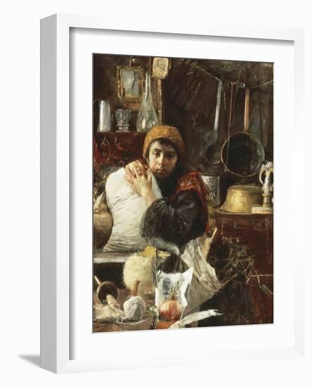 The Miller's Daughter-Antonio Mancini-Framed Giclee Print