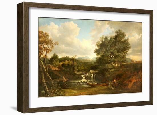 The Miller's Linn, Inveraray, 1818 (Oil on Panel)-Patrick Nasmyth-Framed Giclee Print