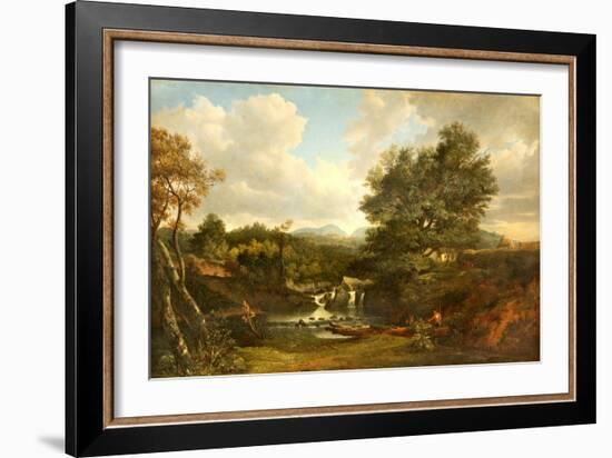 The Miller's Linn, Inveraray, 1818 (Oil on Panel)-Patrick Nasmyth-Framed Giclee Print